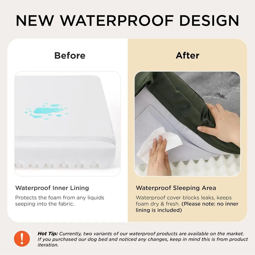 Orthopedic Dog Bed Waterproof With Washable Removable Cover