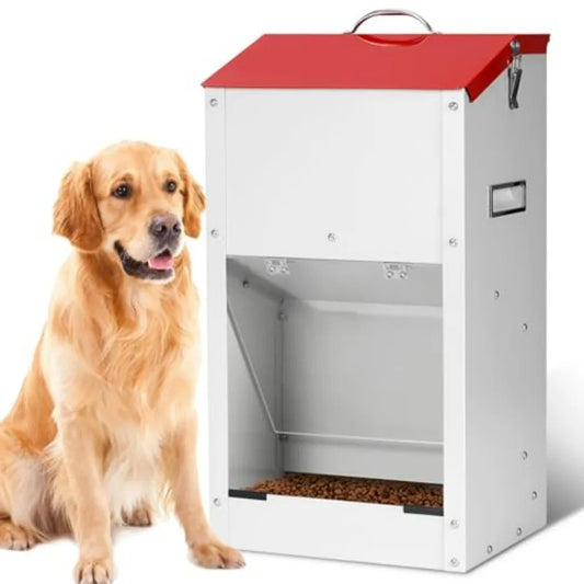 Hign-concerned Large Capacity Automatic Dog Feeder With Handle
