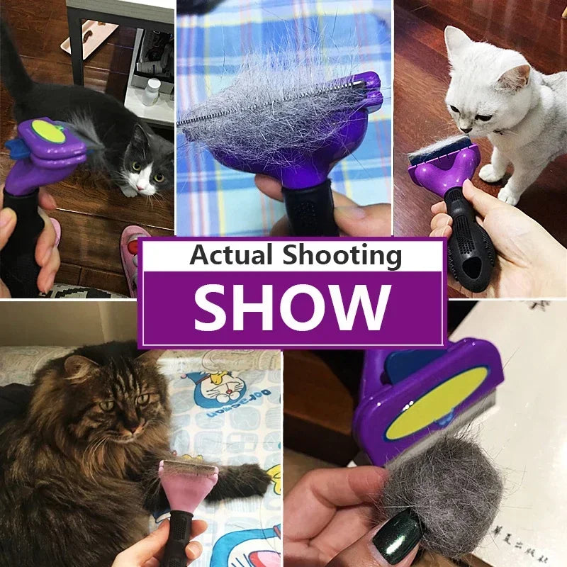 Pet Hair Removal Comb Grooming Brush For Cats And Dogs