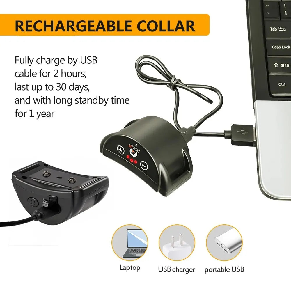 Rechargeable Dog Bark Collar Anti Barking Training Collar