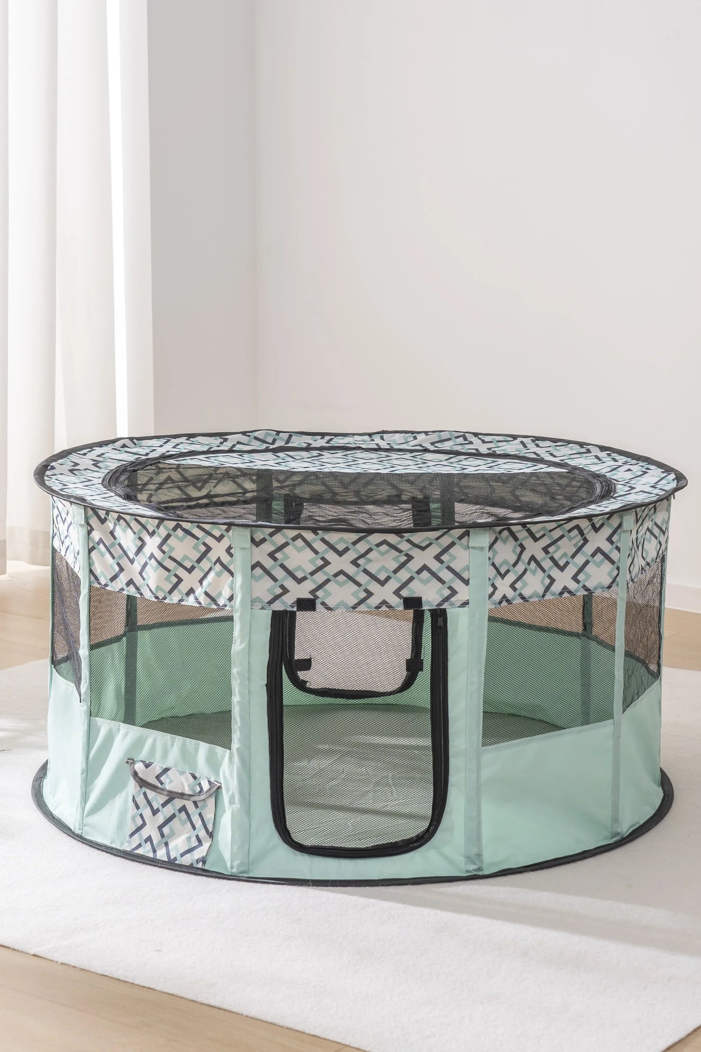 Foldable Mesh Ventilated Circular Cat Nest for Cats and Dogs