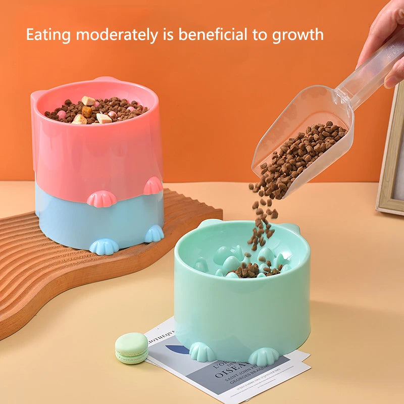 Cat And Dog Slow Feeder Bowl Anti Choking Design Pets