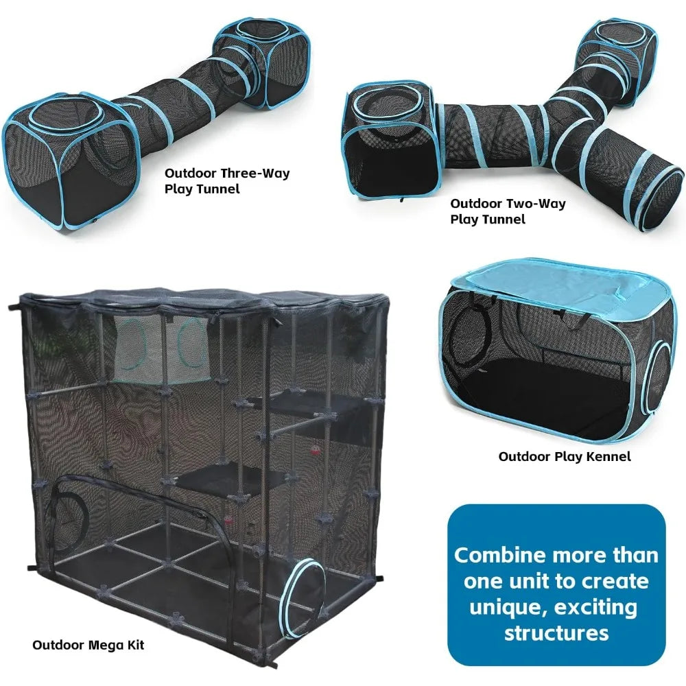 INTURN Catio Outdoor Cat Enclosure Mega Kit