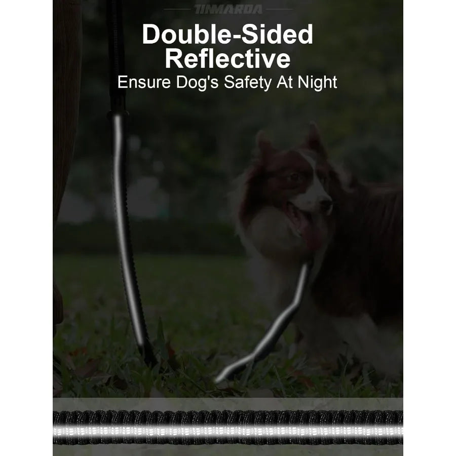 High-Concerned Heavy Duty Dog Leash with Shock Absorbing No Pull