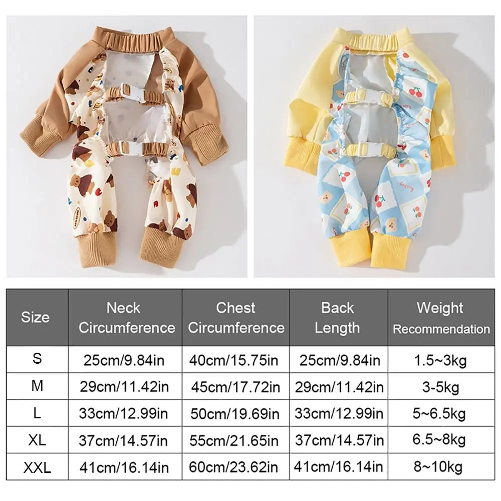 NONECN Waterproof Dog Four Legged Pants For Outdoor Walks