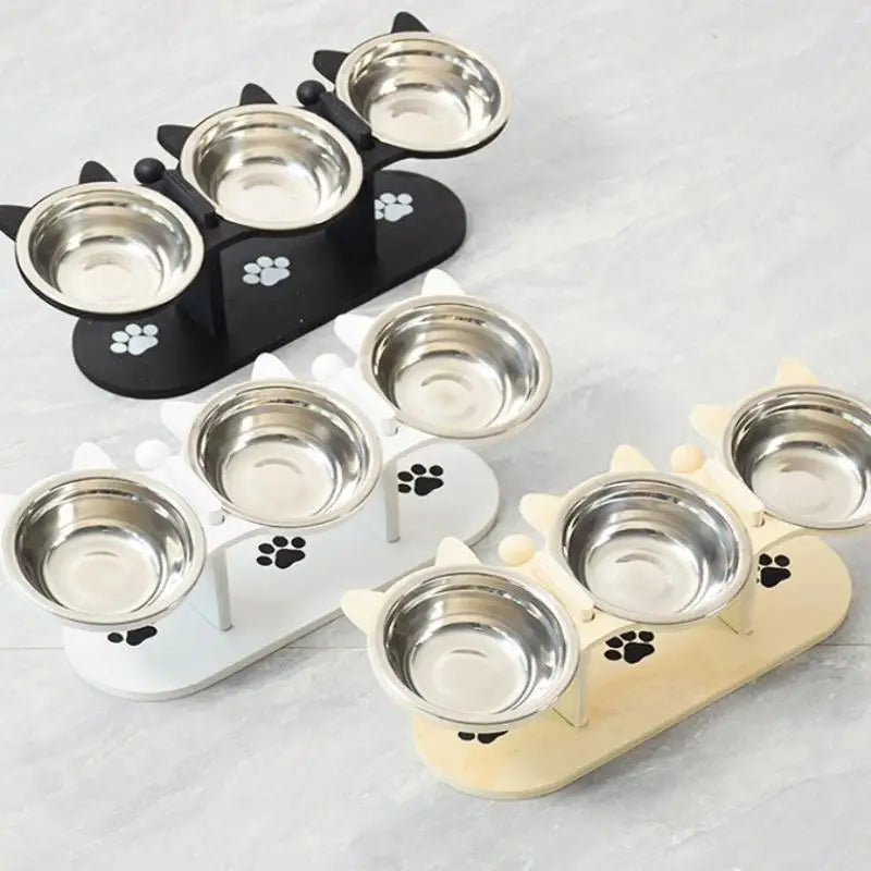 YOWEI Elevated Cat Bowls With Non Slip Base