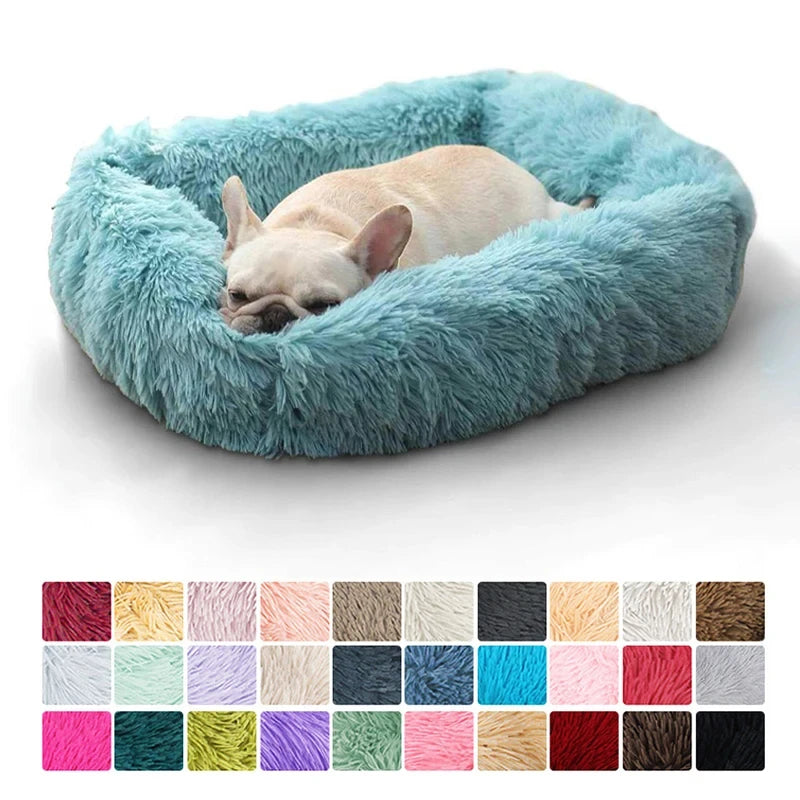 Rectangle Plush Dog Bed Winter Warm Mat For Pet Comfort