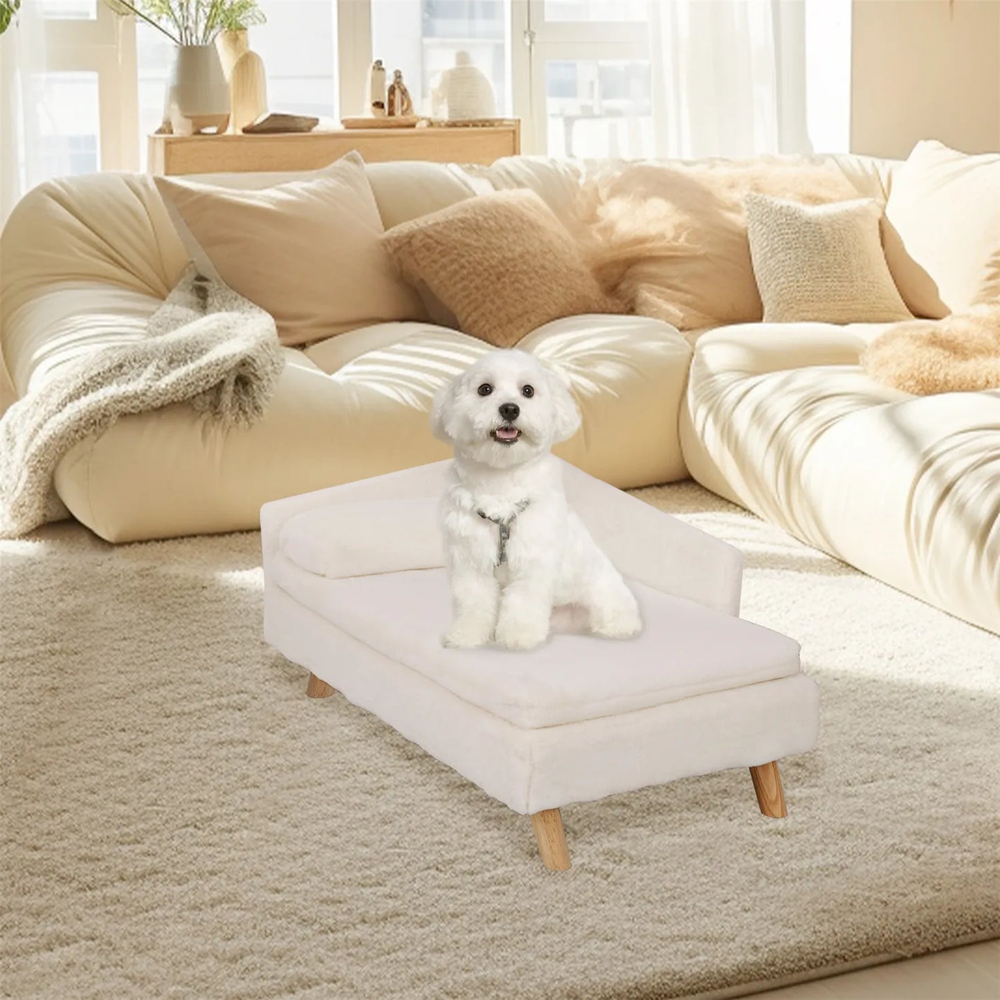 BINGOPAW Elevated Pet Bed With Waterproof Cozy Pad
