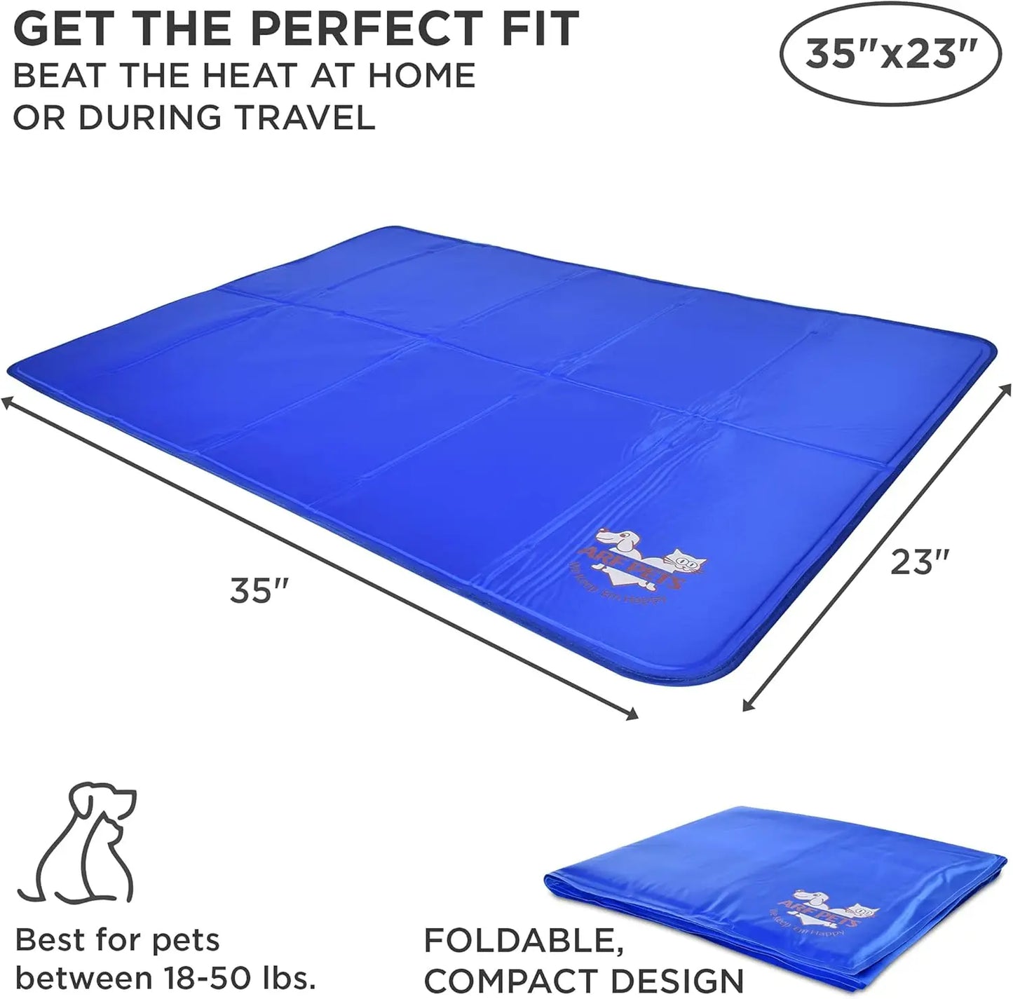 Self Cooling Pet Mat Gel Pad For Dogs No Electricity