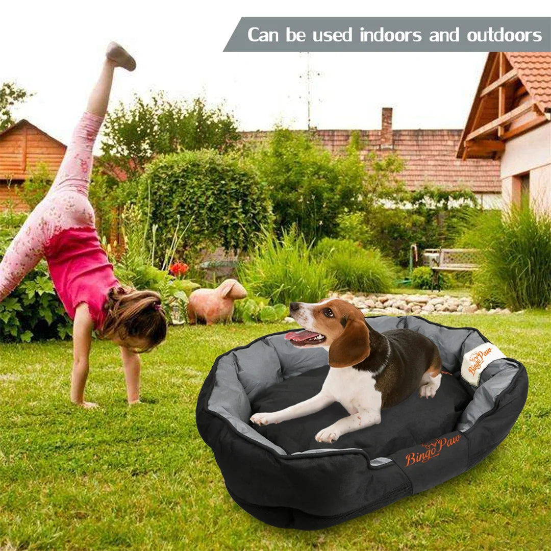 BingoPaw Waterproof Dog Bed With Removable Cushion And Oxford Cover