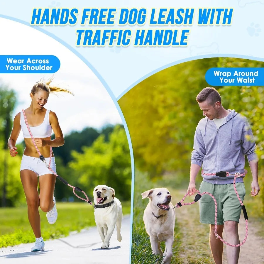 High Concerned Hands Free Dog Leash No Pull Nylon Duty