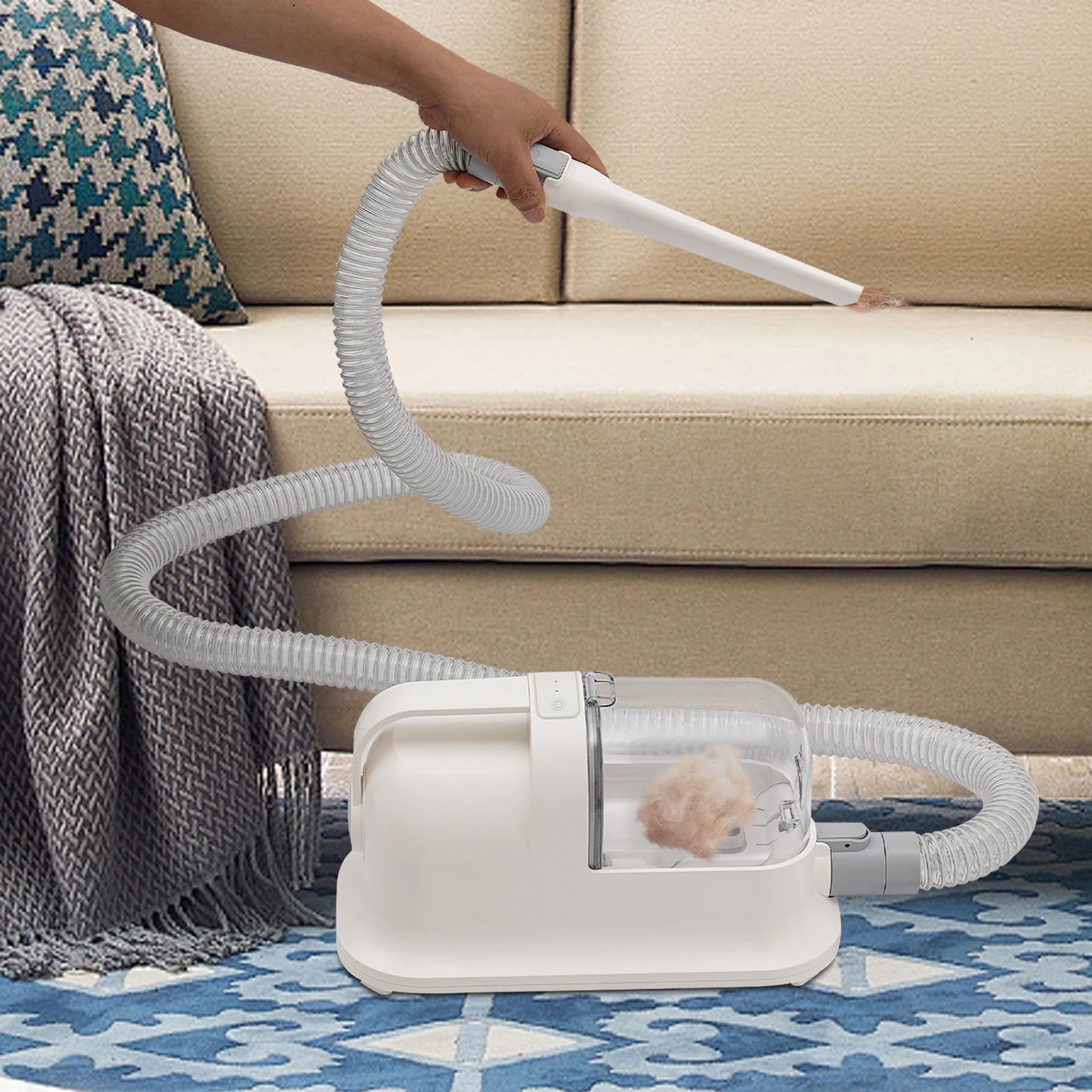 Three In One Pet Hair Grooming Tool With 11800Pa Suction