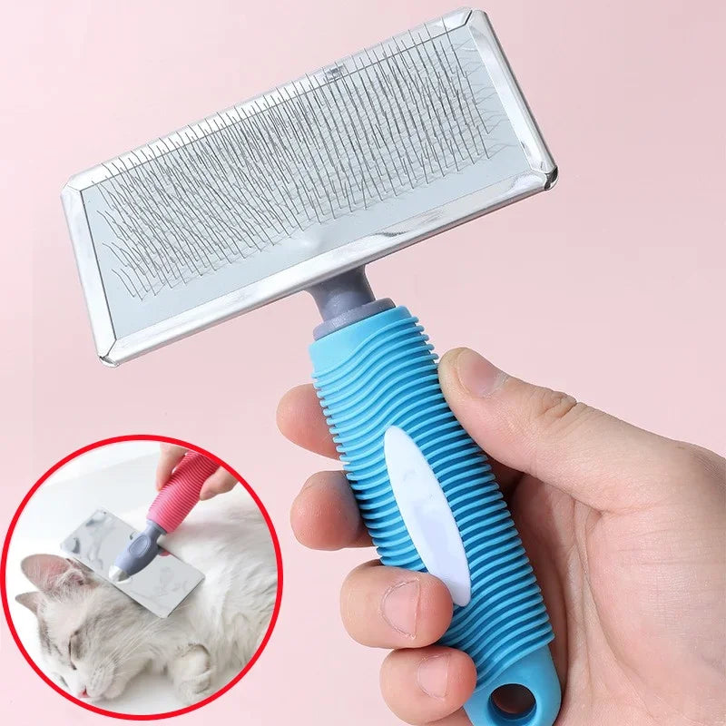 Cat Comb Silicone Brush Hair Remover For Cats And Dogs Pet Grooming