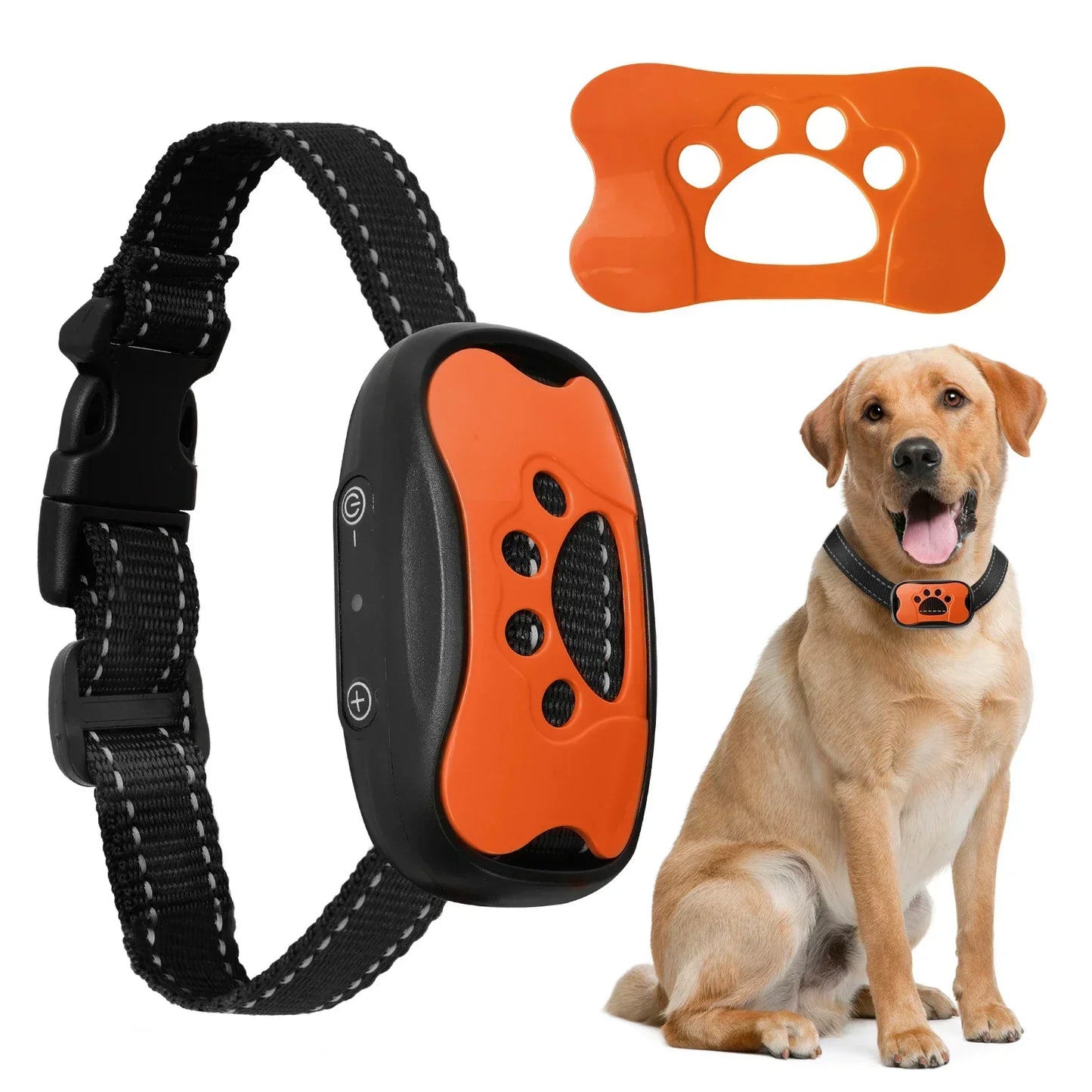 Ultrasonic Stop Barking Collar For Dogs USB Rechargeable Training Collar