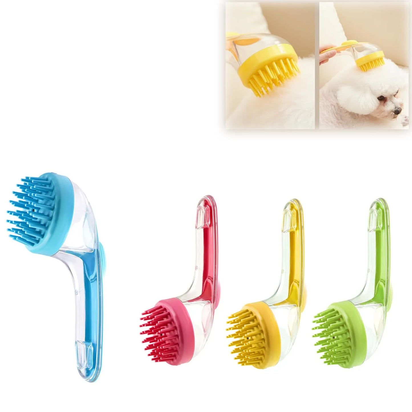 Multifunctional Pet Shampoo Brush and Liquid Bathing Massage Brush