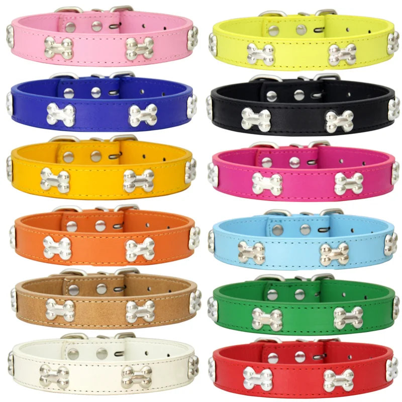 Leather Dog Collar Durable Breakaway Personalized For Pets