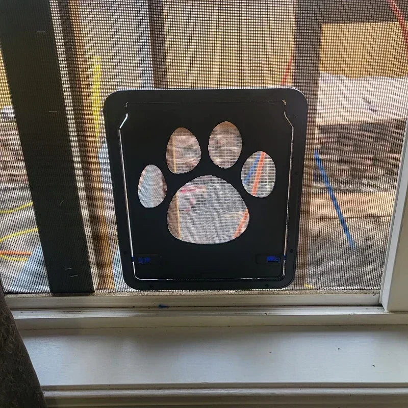 NONEDog Magnetic Pet Door Lockable Screen for Cats and Dogs