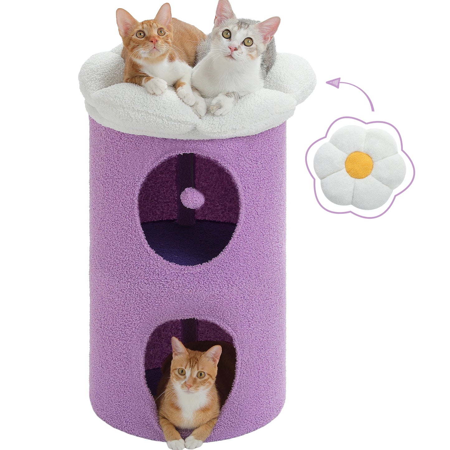 PAWZ Road Two-Story Cat House With Removable Flower Bed