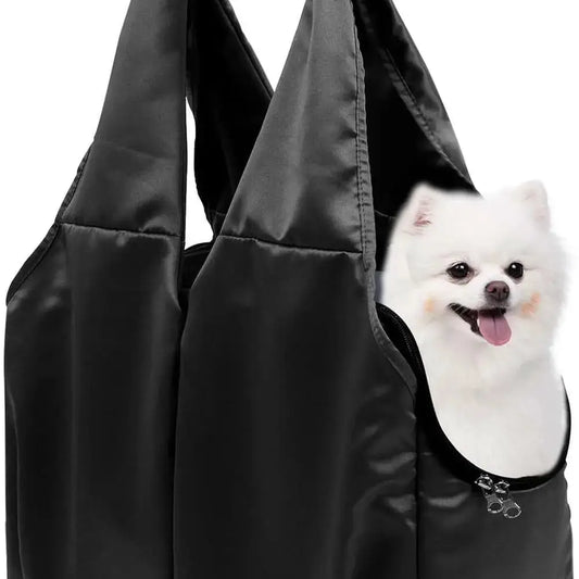 Dog Purse Carrier for Small Dogs, Cats, and Puppies – Soft-Sided Travel Pet Tote Bag with 4 Large Pockets, Foldable, Lightweight by Furtastic Pet Essentials