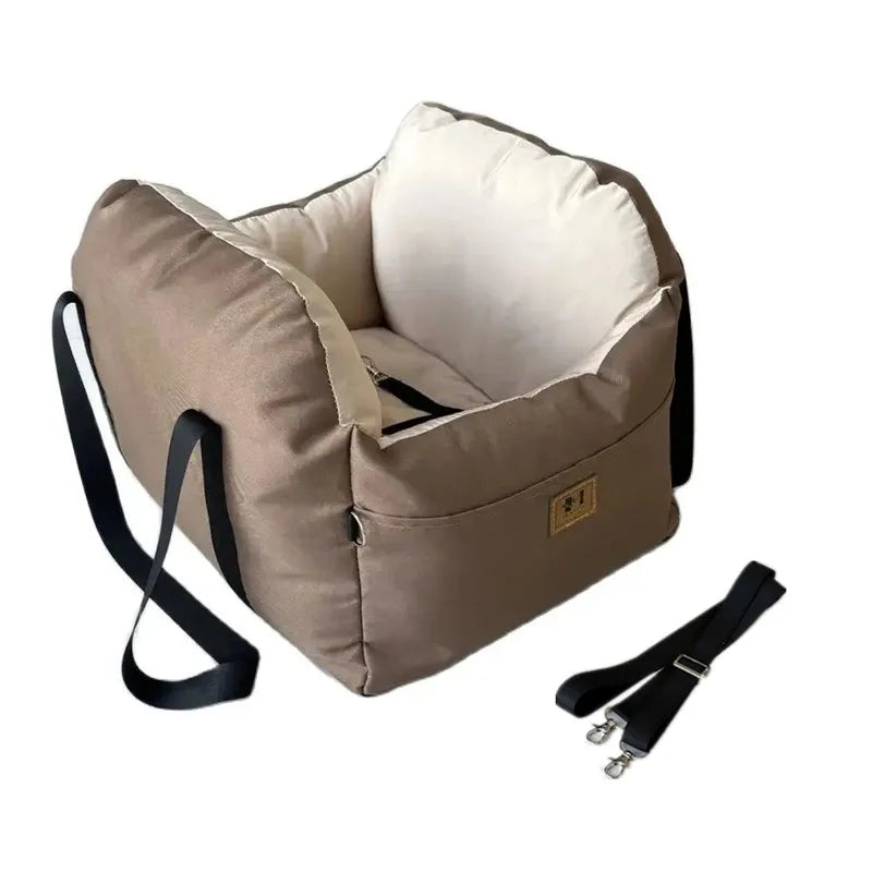Dog Car Seat With Safety Belt Four Season Pet Cushion