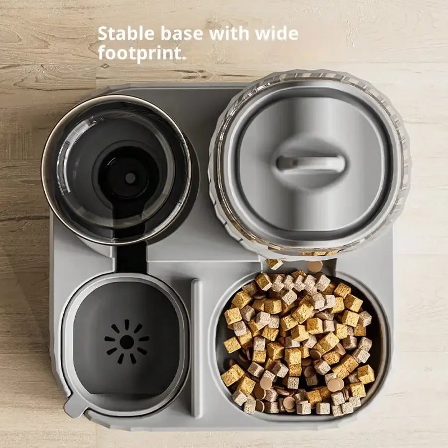 2-In-1 Automatic Dog Bowl And Cat Feeder With Waterer