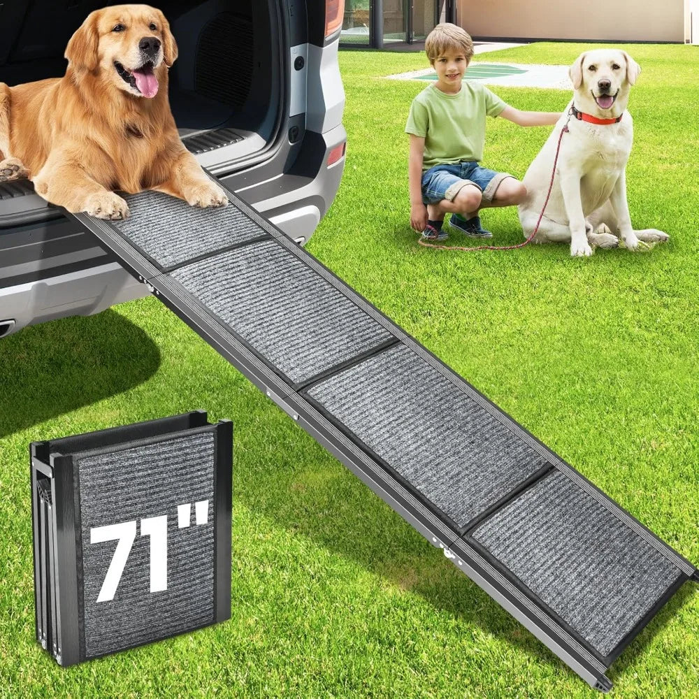 Dog Car Ramp Non Slip Portable Collapsible For Trucks