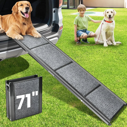 Dog Car Ramp Non Slip Portable Collapsible For Trucks