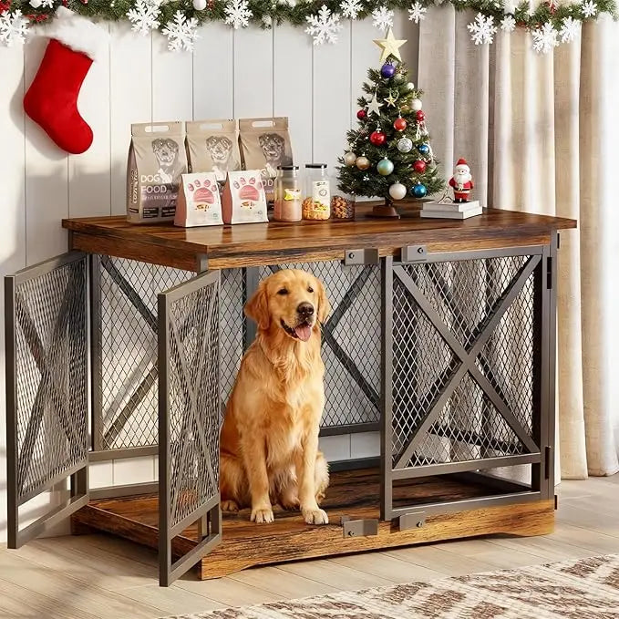 HUANZHUANG Heavy Duty Dog Crate Furniture for Breeds