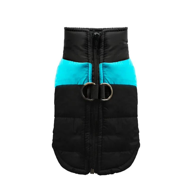 Waterproof Warm Dog Coat Jacket With Padded Zipper