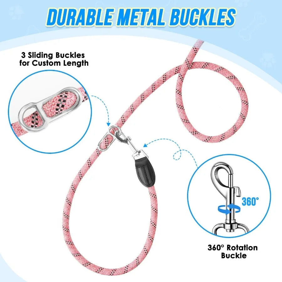 High Concerned Hands Free Dog Leash No Pull Nylon Duty