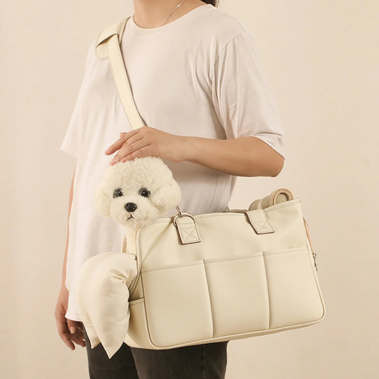 Fluffybaby Cat Carrier Breathable Side Backpack For Travel