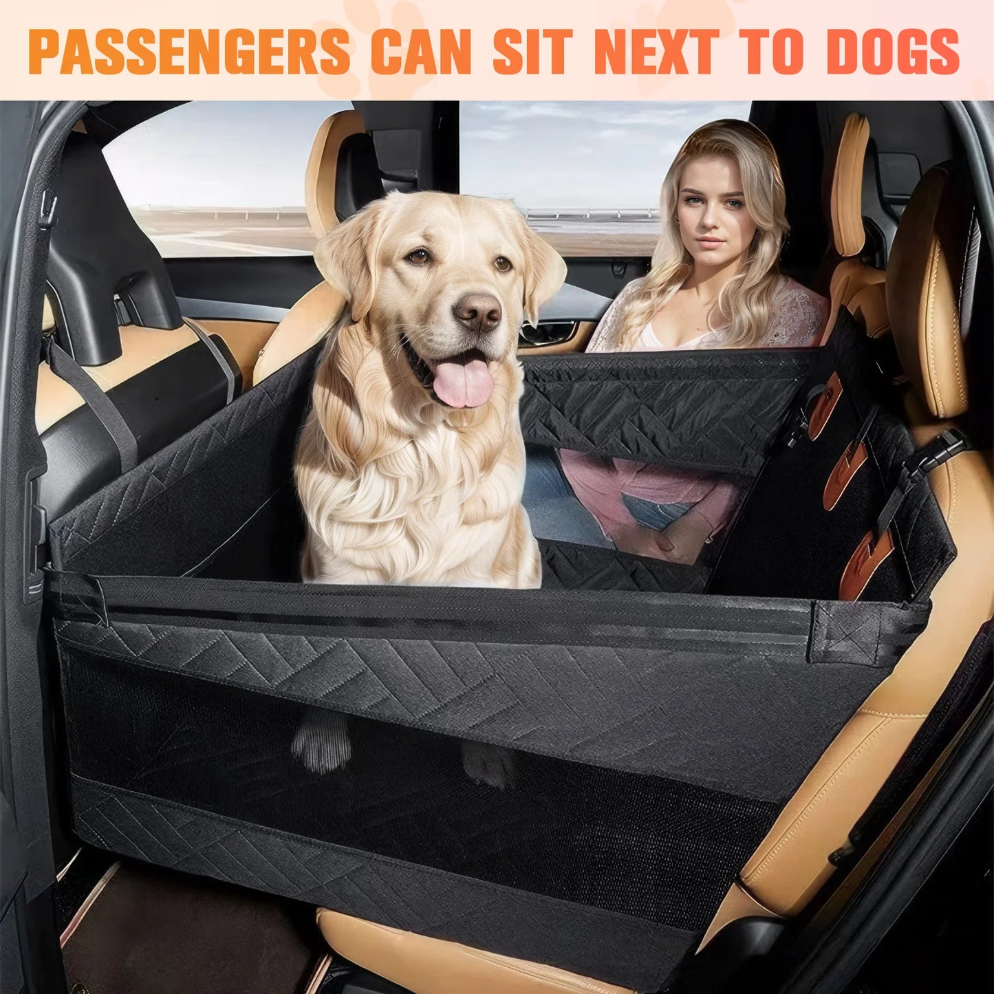Alloet Dog Car Seat Cover Waterproof Nonslip Hammock For Cars