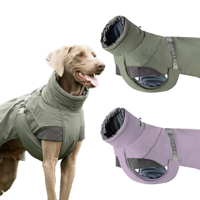 Choice Dog Winter Cotton Coat With Reflective Stripe High Neck