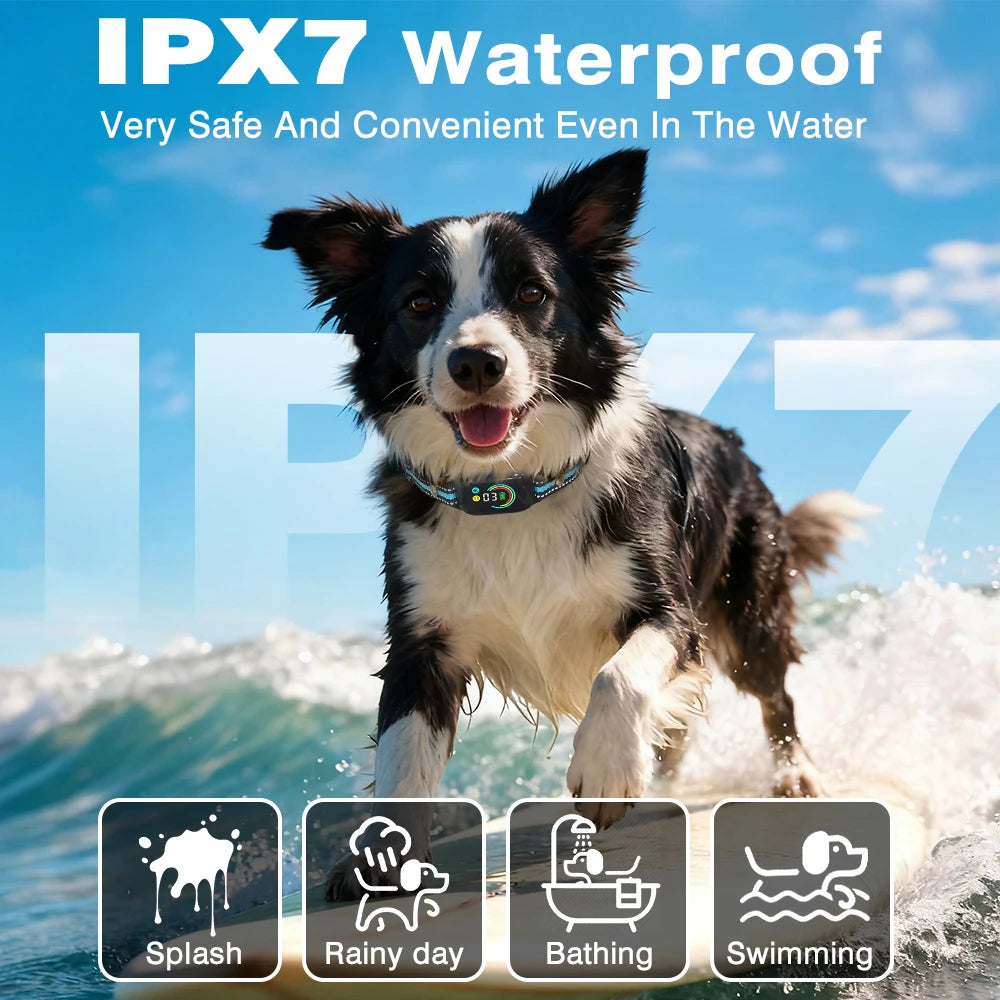 No Shock Dog Training Collar 1000m Range Vibrating IPX7