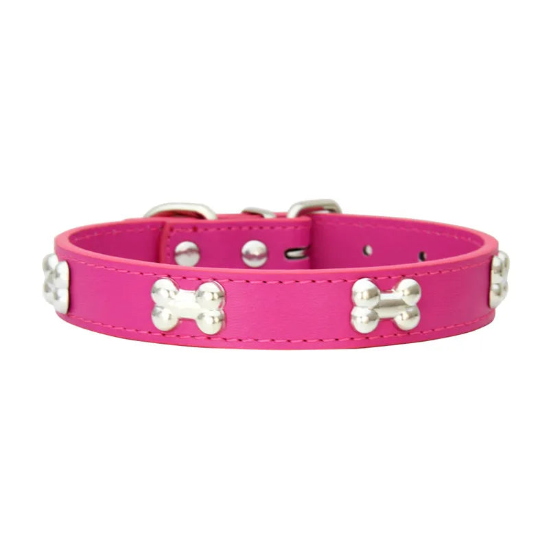 Leather Dog Collar Durable Breakaway Personalized For Pets