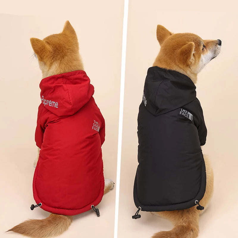 Choice Dog Waterproof Coat With Reflective Hoodie Face Print