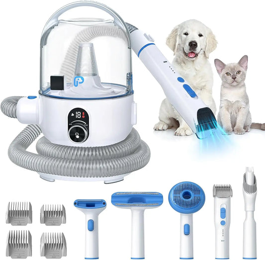 Hign-concerned Pet Grooming Vacuum Kit 5-In-1 For Dogs Cats