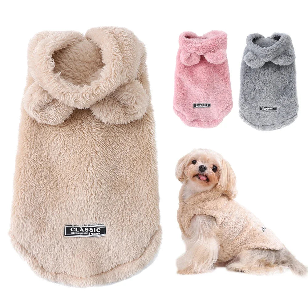 NONECN Winter Pet Hoodie Sweater For Dogs And Cats