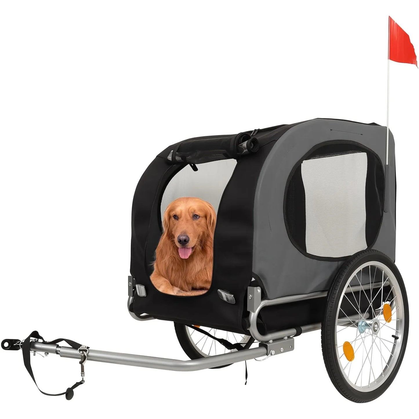 Steel Dog Bike Trailer with Universal Coupler