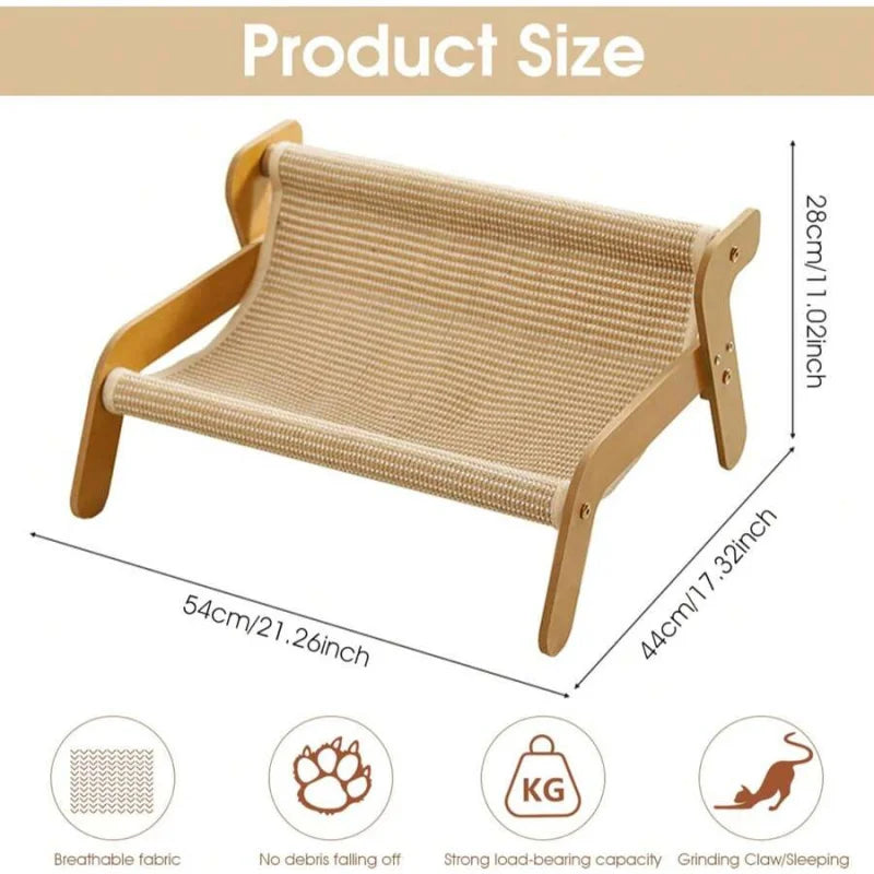 Cat Hammock Sofa 2-In-1 Rest and Scratch Pet Furniture