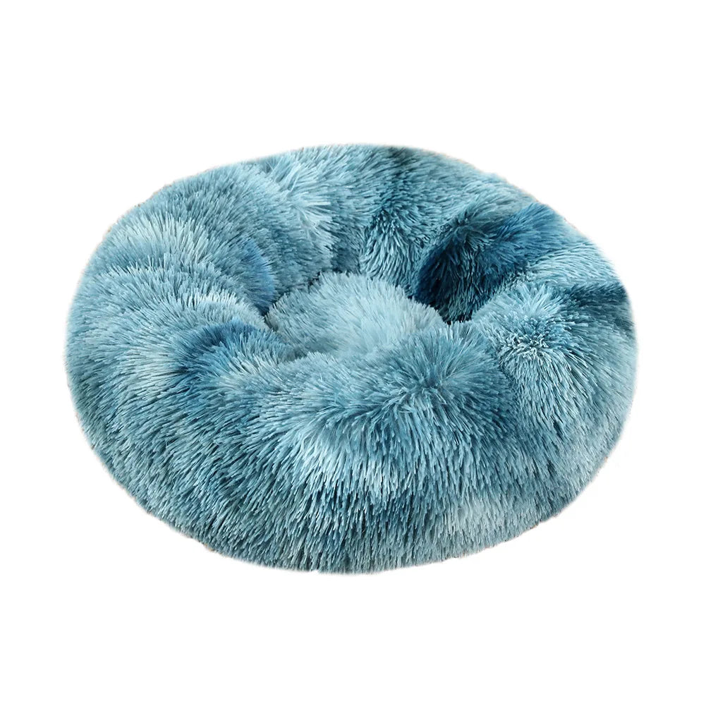 NONECN Cat Bed Washable Plush Donut Bed for Cats Soft