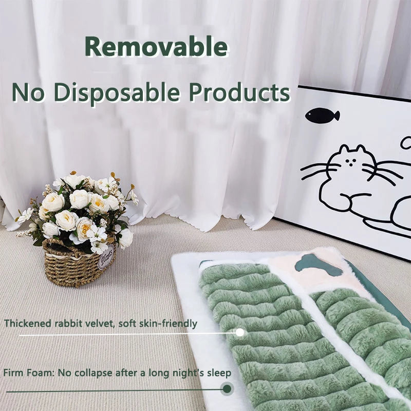 NONECN Winter Dog Bed Removable Washable Cushion For Dogs