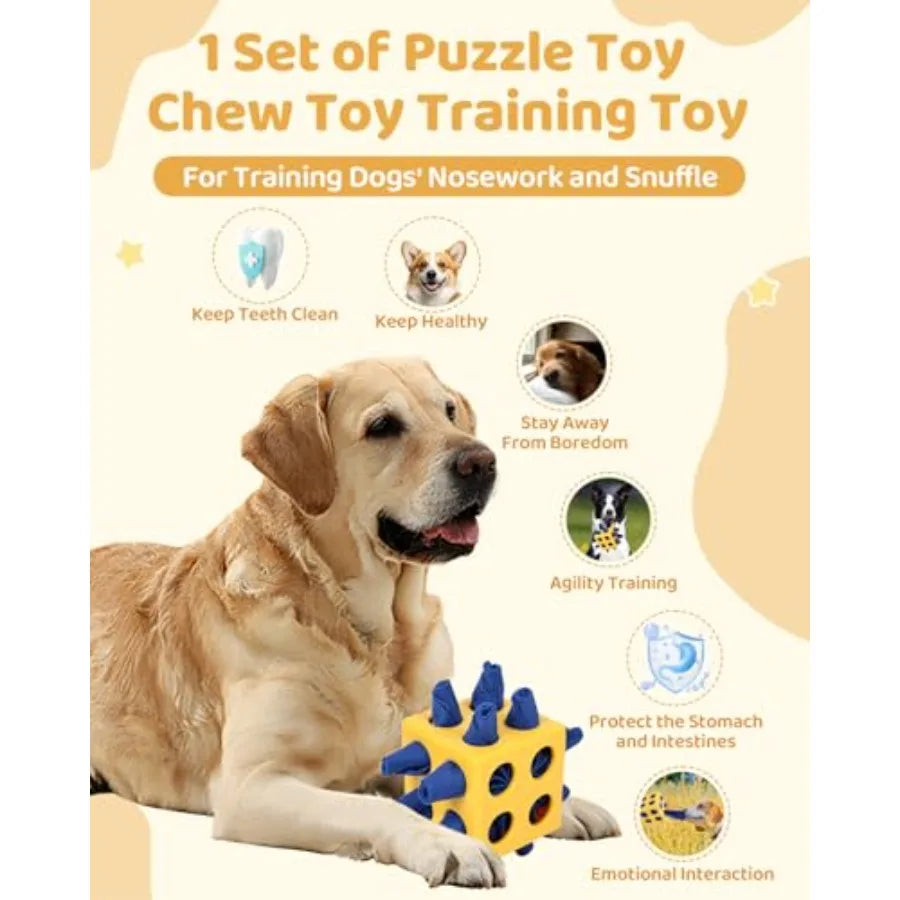 YAO HUI HUANG Interactive Puzzle Dog Toy Snuffle Cube Enrichment