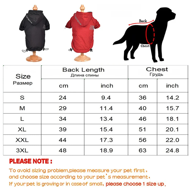Choice Dog Waterproof Coat With Reflective Hoodie Face Print