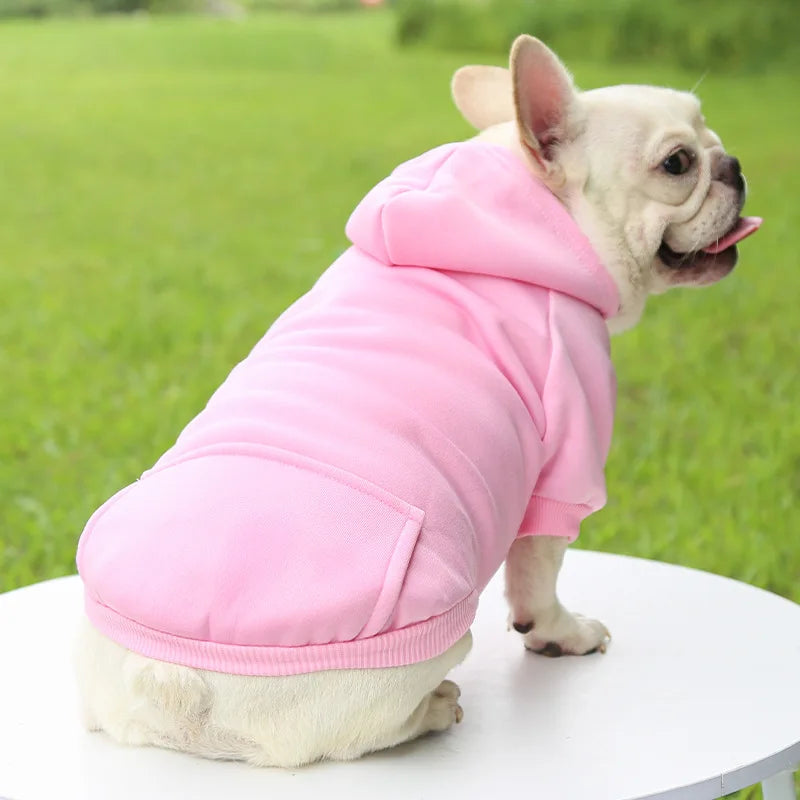 NONECN Dog Winter Hooded Sweatshirt Pet Coat Jacket