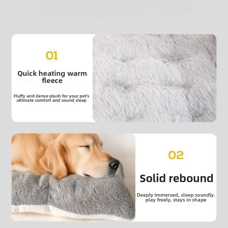 Dog Bed Mat Winter Keep Warm Double Sided Stress Relieving
