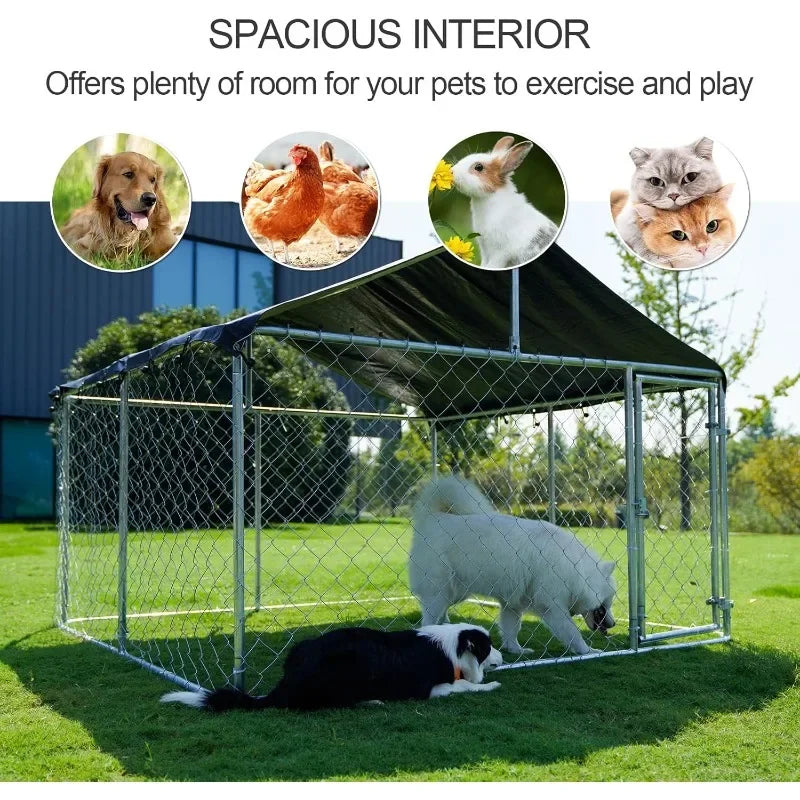High-concerned Heavy Duty Outdoor Dog Playpen Kennel With Steel Mesh