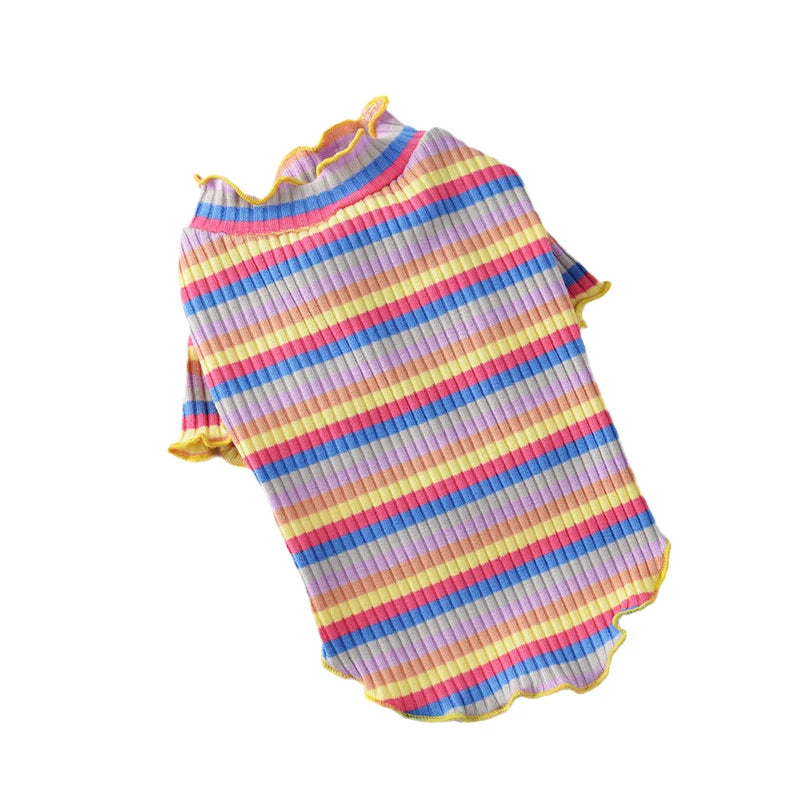 Striped Sphynx Cat Vest Shirt Cotton Pet Clothing for Cats