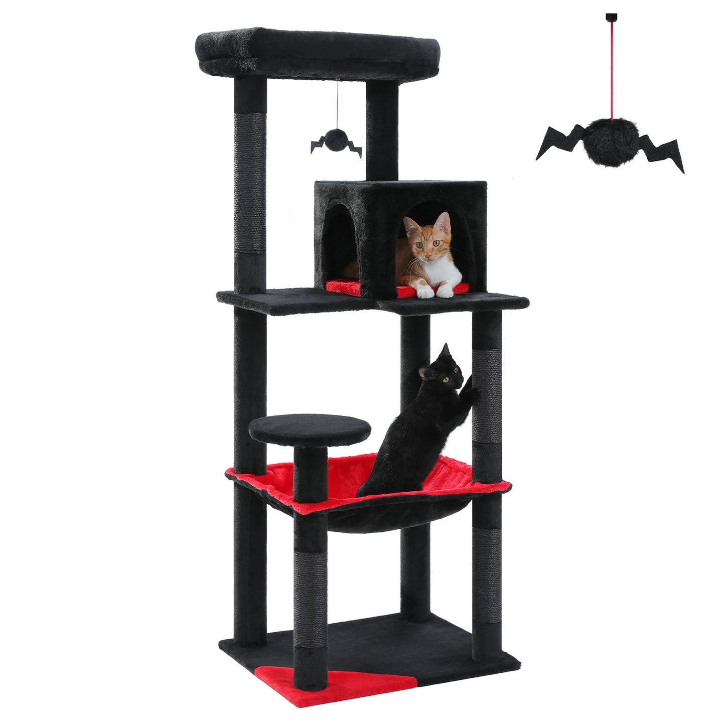 PAWZ Road Indoor Cat Tree 5-Level Tower With Hammock