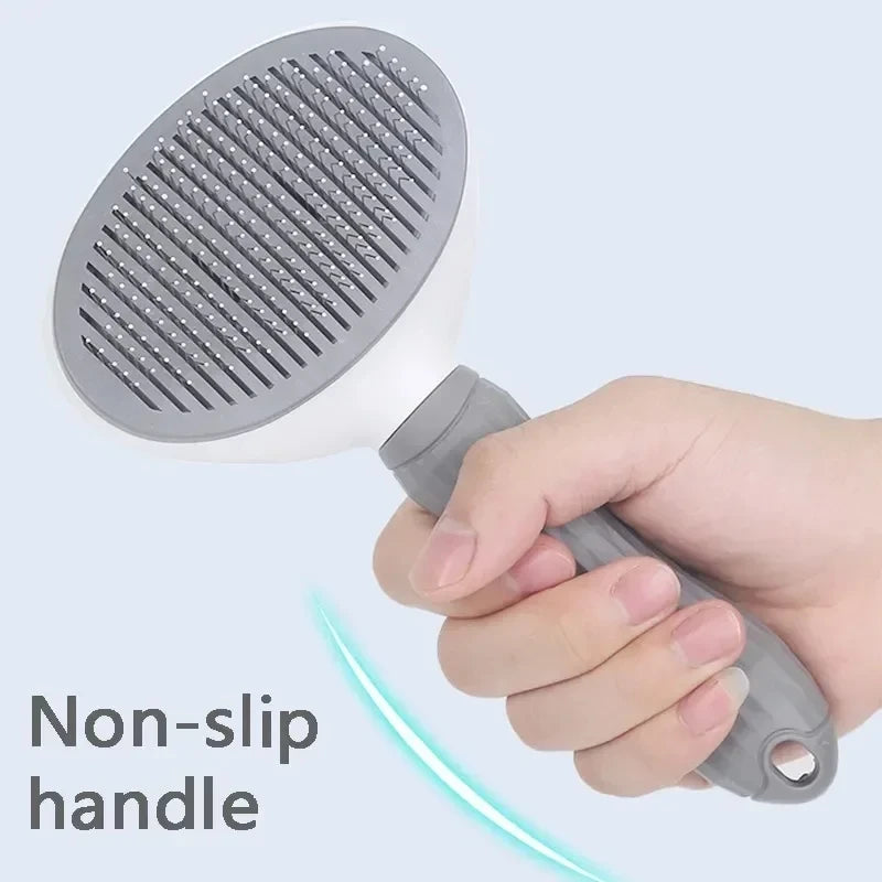DIAMRI Self-Cleaning Pet Grooming Brush With Retractable Bristles